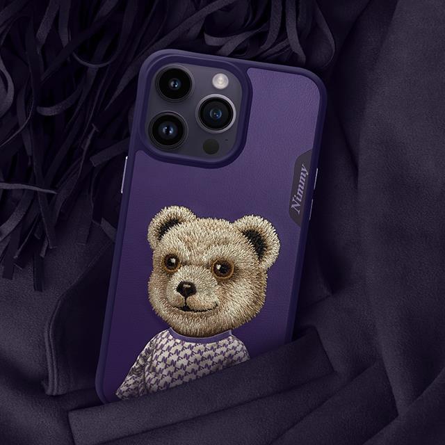 NIMMY iPhone 15 3D Case Embroidery işlemeli Fashion Pet Ayıcıklı Lüks Silicone, Camera Protection · 8