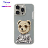 NIMMY iPhone 15 3D Case Embroidery işlemeli Fashion Pet Ayıcıklı Lüks Silicone, Camera Protection · 1