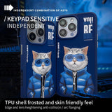 NIMMY · 3D Embroidered Fermuarlı Mont and Glasses Detail Premium Cat Case 2.0 for iPhone 15 · 4