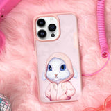 NIMMY · 3D Embroidered Kıyafetli Tavşan Patterned Silicone Case for iPhone 15 Pro · 5