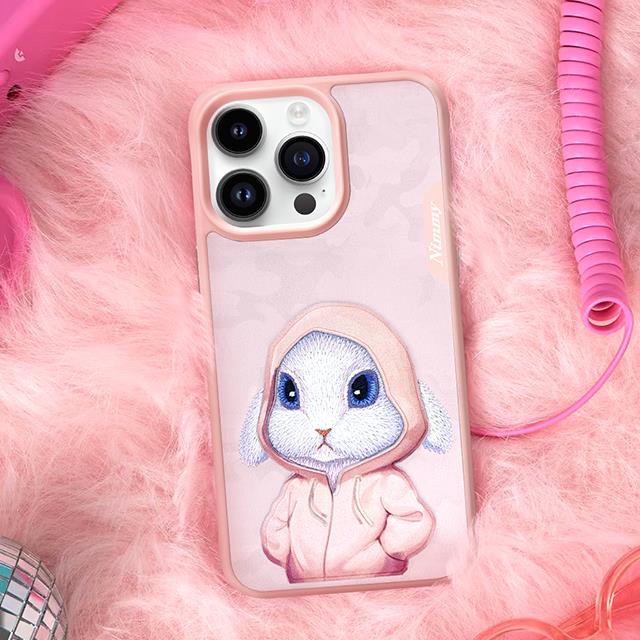 NIMMY · 3D Embroidered Kıyafetli Tavşan Patterned Silicone Case for iPhone 15 Pro · 5