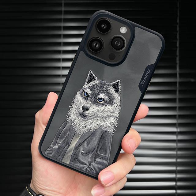NIMMY · 3D Embroidered Kıyafetli Kurt Patterned Silicone Case for iPhone 15 Pro · 7