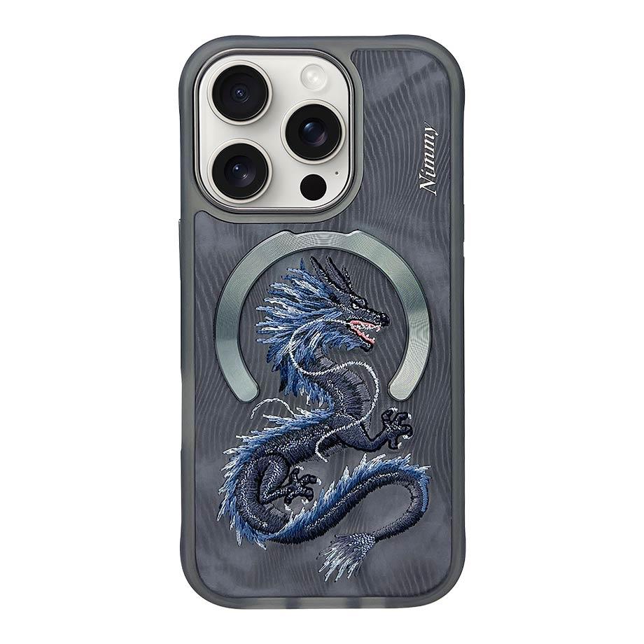NIMMY · MagSafe-Compatible 3D Embroidered Mavi Dragon Case for iPhone 15 Pro · 1
