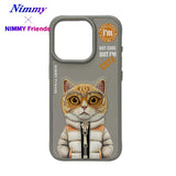 NIMMY iPhone 15 Pro · 3D Embroidered Gözlük and Zipper Detail Catcik Patterned Silicone Case 2.0 · 1