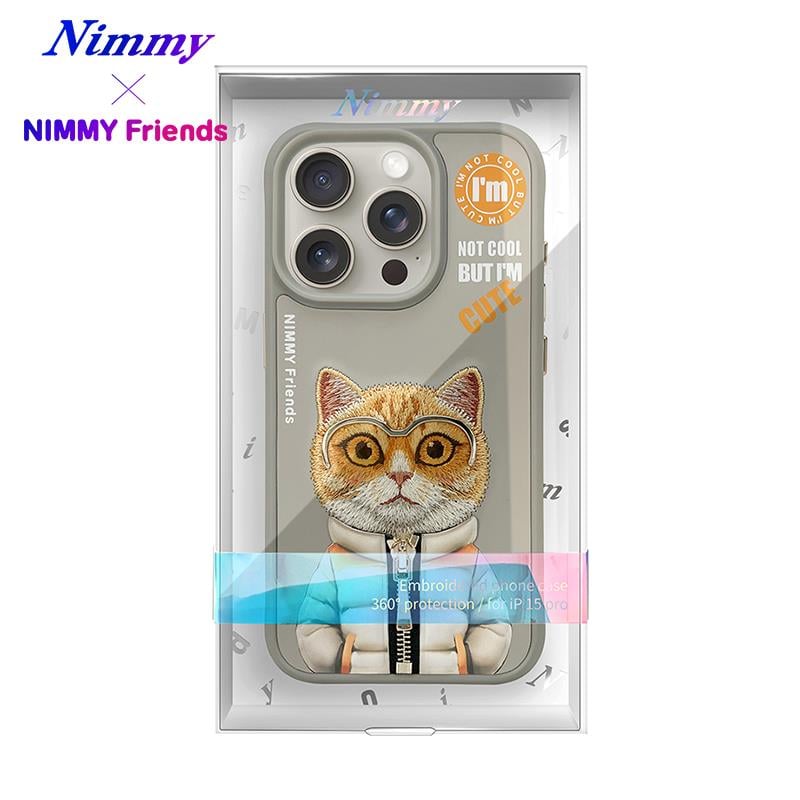 NIMMY iPhone 15 Pro · 3D Embroidered Gözlük and Zipper Detail Catcik Patterned Silicone Case 2.0 · 5