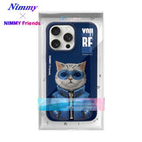 NIMMY iPhone 15 Pro · 3D Embroidered Gözlük and Zipper Detail Cat Design Silicone Case 2.0 · 7