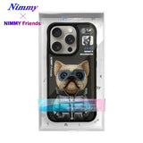 NIMMY iPhone 15 Pro · 3D Embroidered Gözlük and Zipper Detail Dog Design Silicone Case 2.0 · 4
