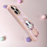 NIMMY · 3D Embroidered Kıyafetli Tavşan Patterned Silicone Case for iPhone 15 Pro · 3
