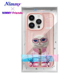 NIMMY iPhone 15 Pro · 3D Embroidered Gözlük and Zipper Detail Catcik Patterned Silicone Case 2.0 · 8