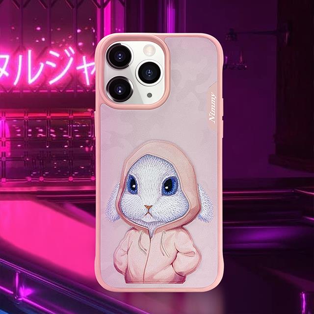 NIMMY · 3D Embroidered Kıyafetli Tavşan Patterned Silicone Case for iPhone 15 Pro · 4