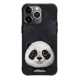 NIMMY · 3D Embroidered Eye Detail Panda Design Silicone Case for iPhone 15 Pro · 1
