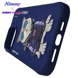 NIMMY iPhone 15 Pro · 3D Embroidered Zincir and Glasses Detail Beyaz Cat Design Silicone Case · 8