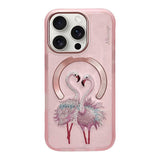 NIMMY · MagSafe-Compatible 3D Embroidered Flamingo Case for iPhone 15 Pro · 2