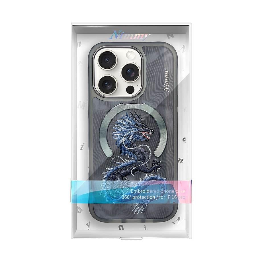 NIMMY · MagSafe-Compatible 3D Embroidered Mavi Dragon Case for iPhone 15 Pro Max · 8