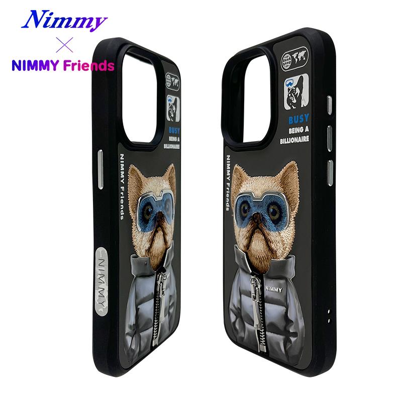 NIMMY iPhone 15 Pro Max · 3D Embroidered Gözlük and Zipper Detail Dog Design Silicone Case 2.0 · 4