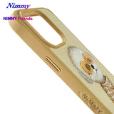 NIMMY iPhone 15 Pro Max · 3D Embroidered Zincir and Glasses Detail Dog Design Silicone Case · 6