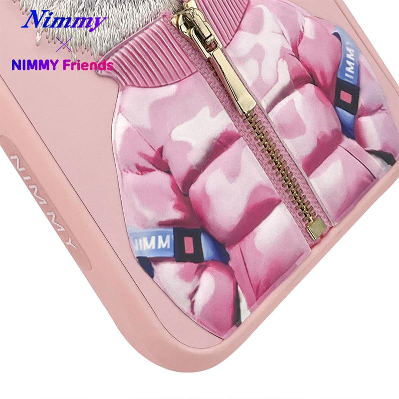 NIMMY iPhone 15 Pro Max · 3D Embroidered Gözlük and Zipper Detail Catcik Patterned Silicone Case 2.0 · 4