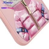 NIMMY iPhone 15 Pro Max · 3D Embroidered Gözlük and Zipper Detail Catcik Patterned Silicone Case 2.0 · 4