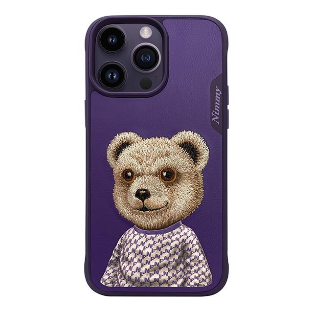 NIMMY 3D Embroidery işleme Fashion Pet Ayıcıklı Camera Protection Silicone Case for iPhone 15 Pro Max · 2