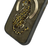 NIMMY · MagSafe-Compatible 3D Embroidered Leopard Case for iPhone 15 Pro Max · 5