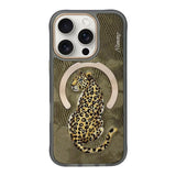 NIMMY · MagSafe-Compatible 3D Embroidered Leopard Case for iPhone 15 Pro Max · 1
