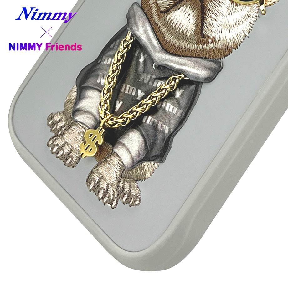NIMMY 3D Case Embroidery İşleme Kabartmalı Dog Zincir Glasses Detail Silicone for iPhone 15 Pro Max · 5