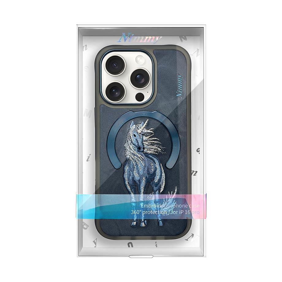 NIMMY · MagSafe-Compatible 3D Embroidered Unicorn Patterned Case for iPhone 15 Pro Max · 8
