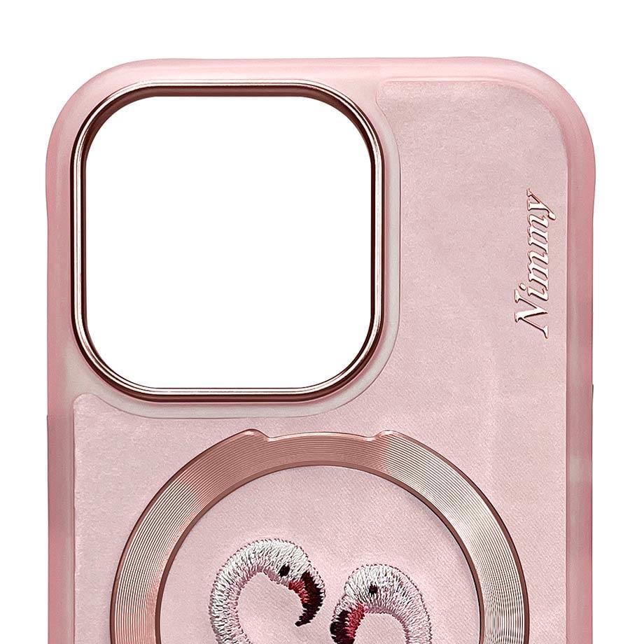 NIMMY · MagSafe-Compatible 3D Embroidered Anka Kuşu Case for iPhone 15 Pro Max · 2