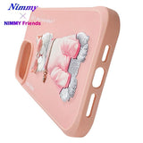 NIMMY · 3D Embroidered Zincir and Glasses Detail Beyaz Cat Silicone Case for iPhone 15 Pro Max · 7