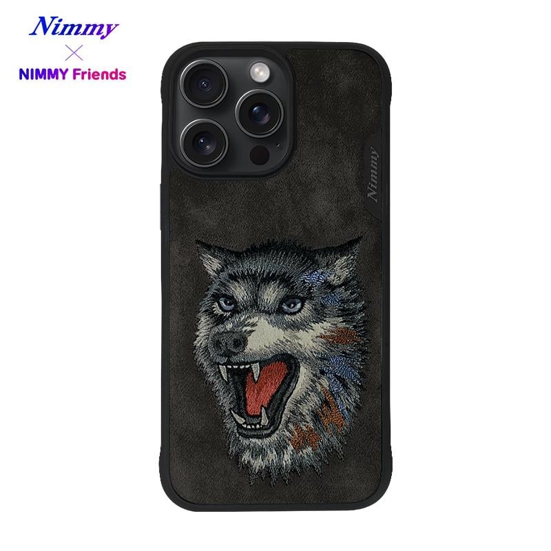 NIMMY · 3D Süet Embroidered Kurt Patterned Kabartmalı Silicone Case for iPhone 15 Pro Max · 1