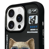 NIMMY · 3D Embroidered Gözlük and Zipper Detail Dog Design Case 2.0 for iPhone 16 Pro · 5