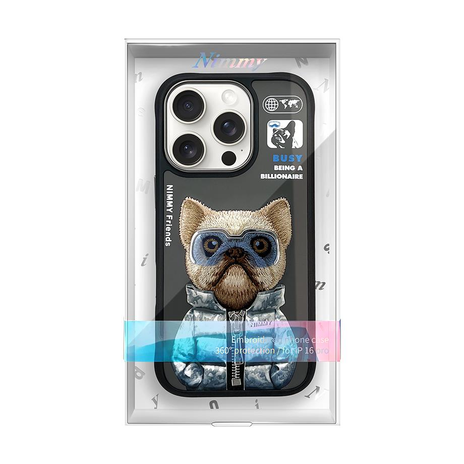 NIMMY · 3D Embroidered Gözlük and Zipper Detail Dog Design Case 2.0 for iPhone 16 Pro · 8
