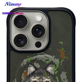 NIMMY · 3D Faux Leather Üstüne Embroidered Kurt Patterned Silicone Case 2.0 for iPhone 16 Pro · 5