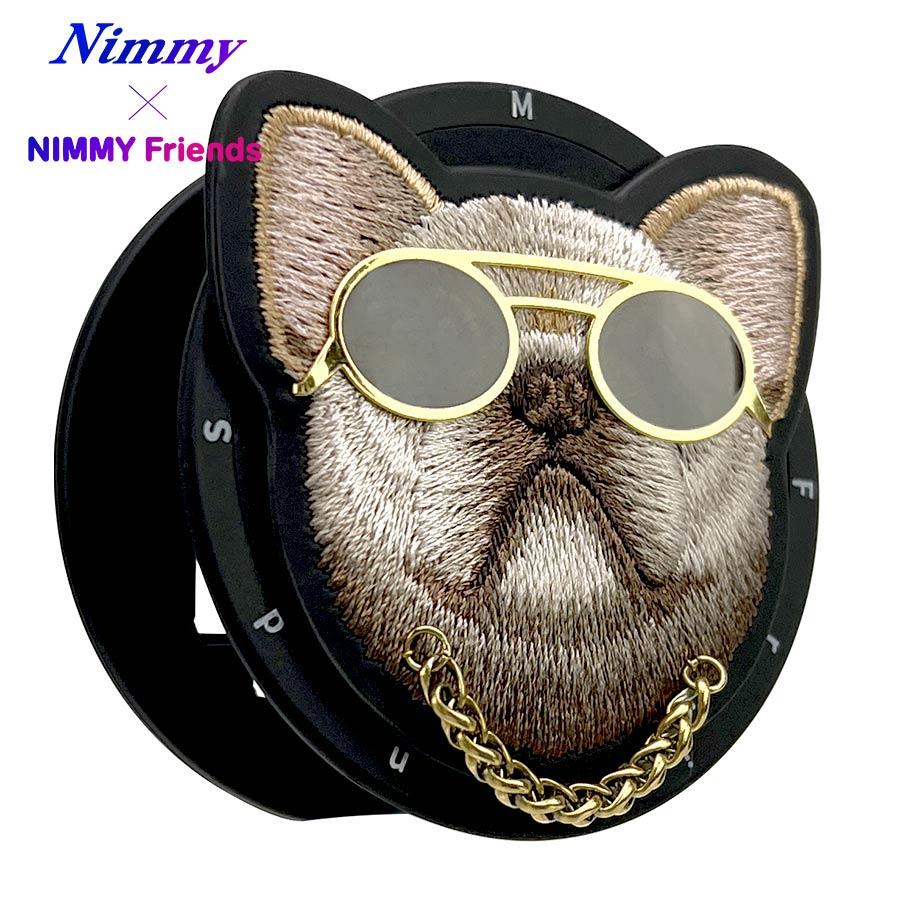 NIMMY Premium 3D Gözlük and Zincir Detail Embroidered Dog Case 2.0 for iPhone 16 Pro · 4