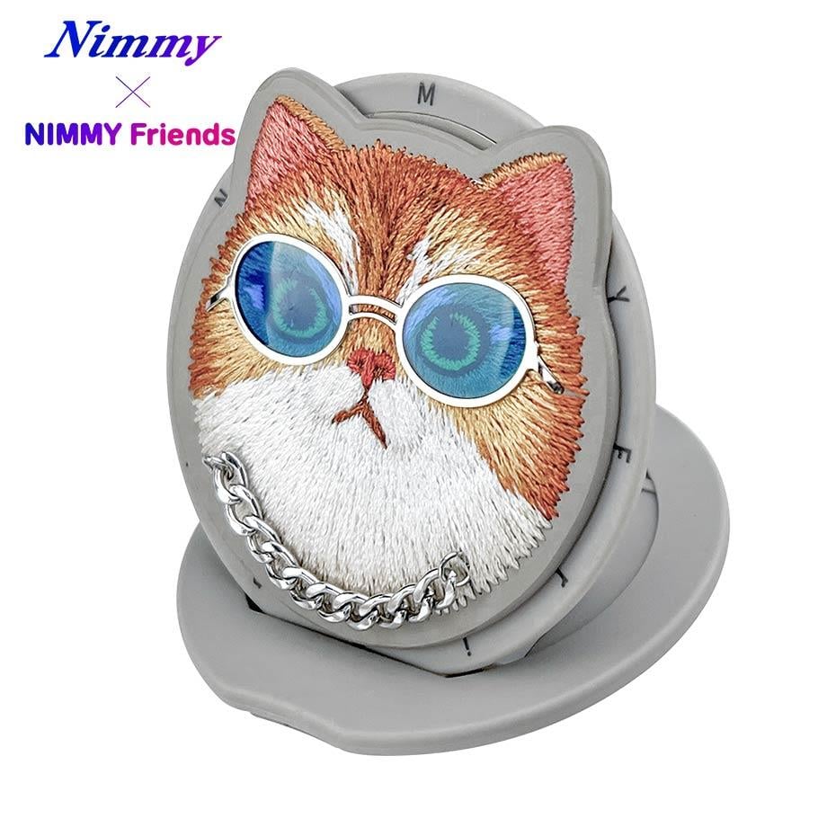 NIMMY Premium 3D Gözlük and Zincir Detail Embroidered Cat Case 2.0 for iPhone 16 Pro · 7