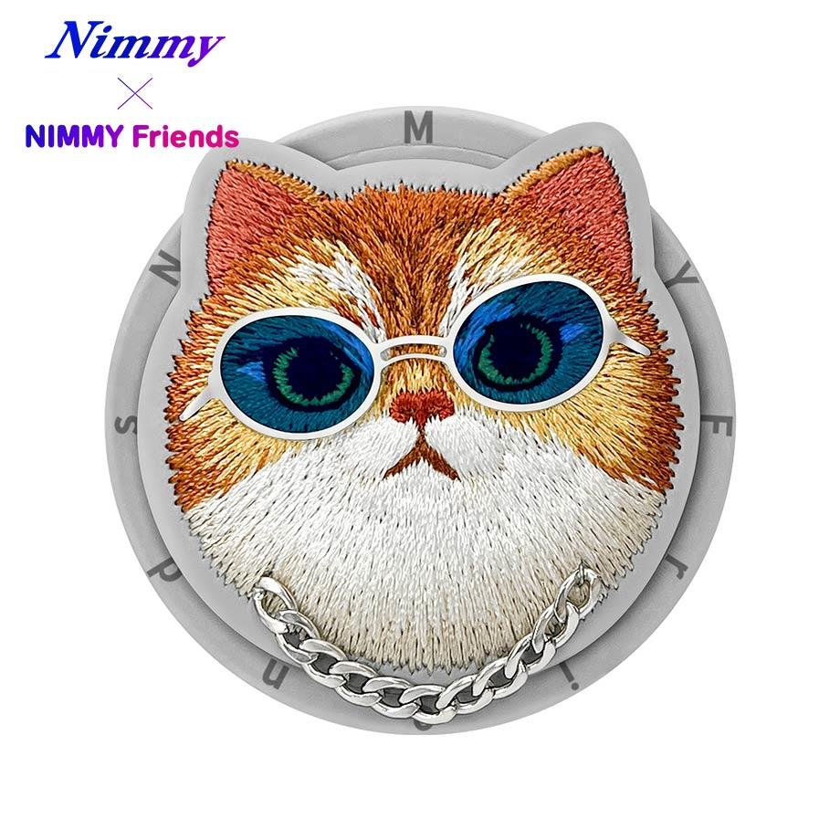 NIMMY Premium 3D Gözlük and Zincir Detail Embroidered Cat Case 2.0 for iPhone 16 Pro · 6