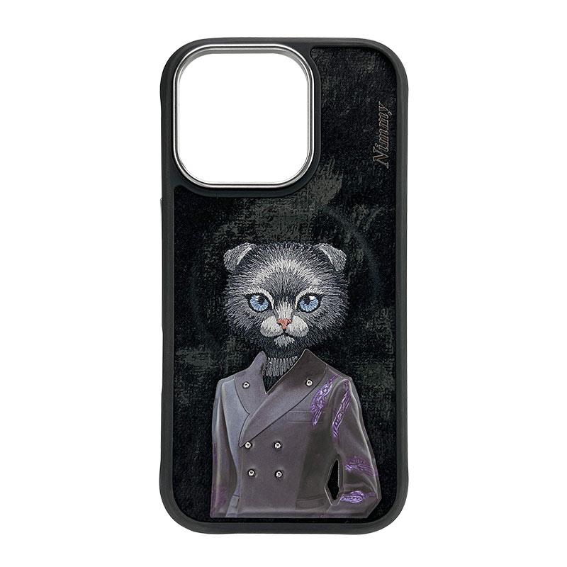NIMMY · MagSafe-Compatible 3D Embroidered Magnetic Fashion Mavi Cat Case for iPhone 16 Pro Max · 1