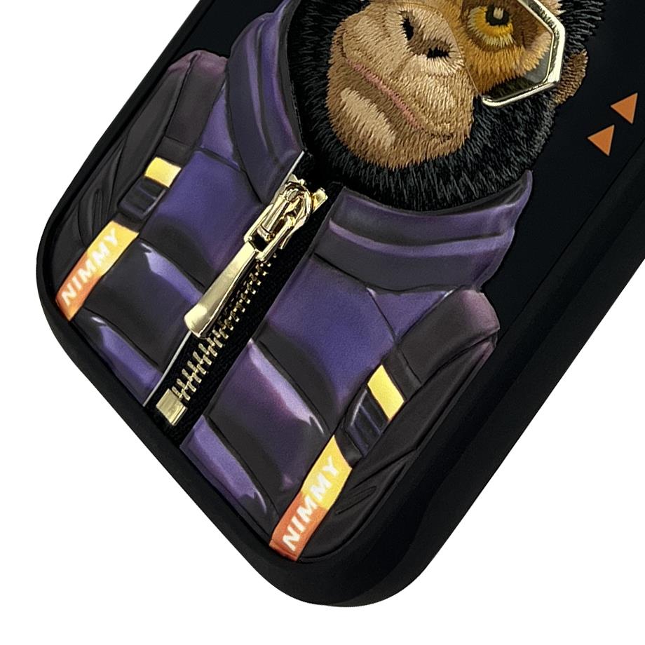 NIMMY · 3D Embroidery Fermuar Mont Decorated Gorilla Patterned Silicone Case 2.0 for iPhone 16 Pro Max · 4