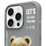 NIMMY · 3D Embroidered Fermuarlı Mont and Gözlük Ayıcık Case 2.0 for iPhone 16 Pro Max · 4