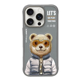 NIMMY · 3D Embroidered Fermuarlı Mont and Gözlük Ayıcık Case 2.0 for iPhone 16 Pro Max · 1