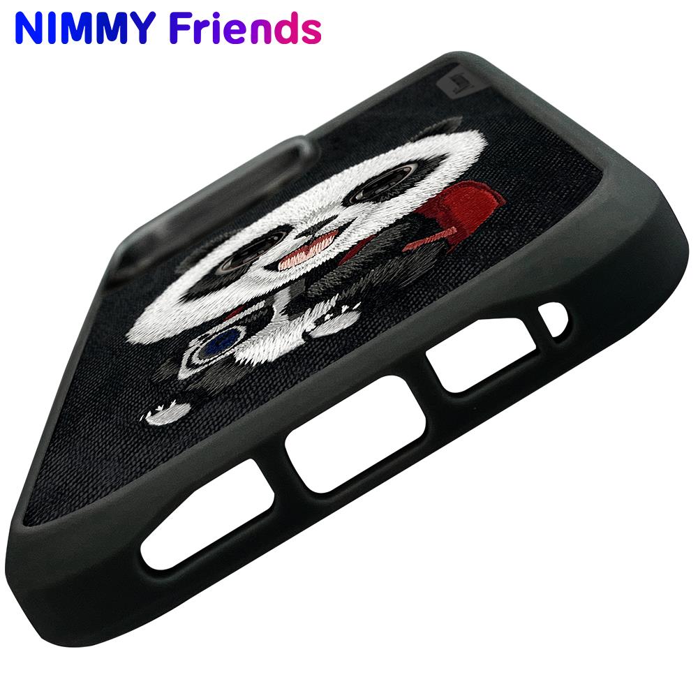 NIMMY · 3D Embroidered Eye Detail Panda Design Silicone Case for iPhone 16 Pro Max · 4