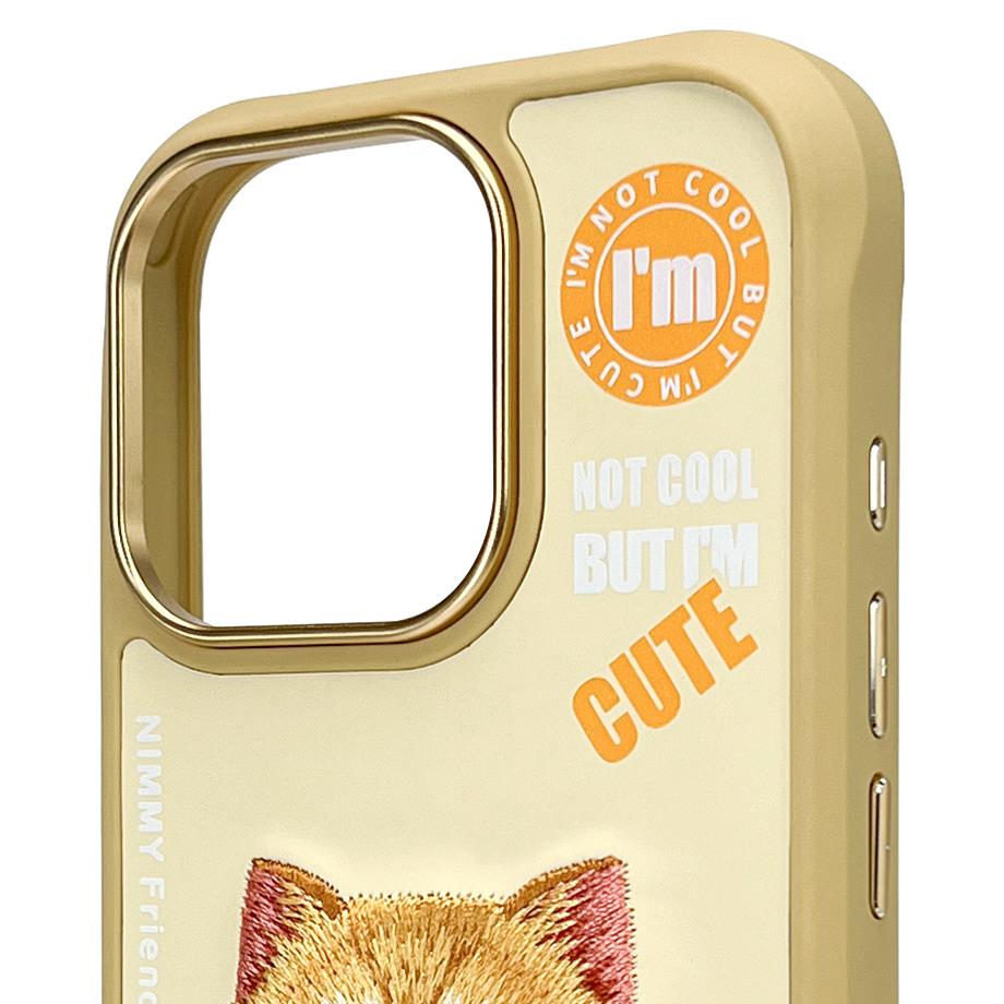 NIMMY · 3D Embroidered Catcik Patterned Silicone Case 2.0 for iPhone 16 Pro Max · 3
