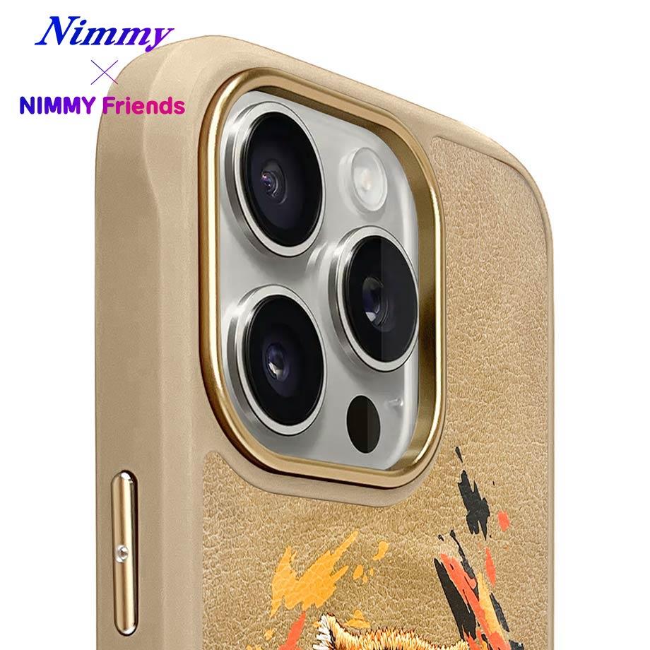 NIMMY · 3D Faux Leather Üstüne Embroidered Kaplan Patterned Case 2.0 for iPhone 16 Pro Max · 4