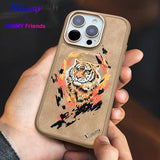 NIMMY · 3D Faux Leather Üstüne Embroidered Kaplan Patterned Case 2.0 for iPhone 16 Pro Max · 7