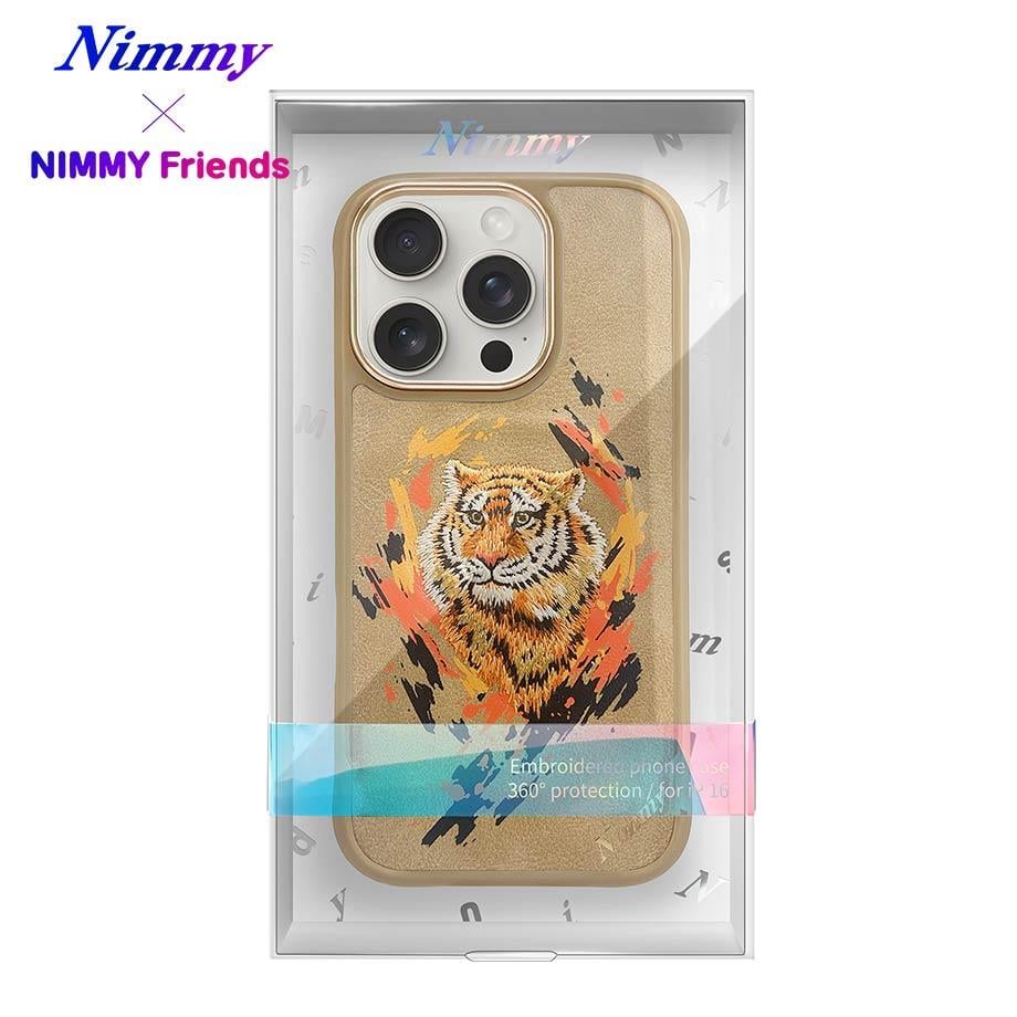 NIMMY · 3D Faux Leather Üstüne Embroidered Kaplan Patterned Case 2.0 for iPhone 16 Pro Max · 8