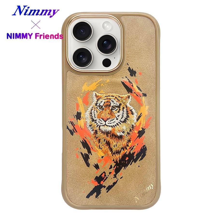 NIMMY · 3D Faux Leather Üstüne Embroidered Kaplan Patterned Case 2.0 for iPhone 16 Pro Max · 1