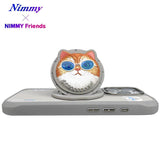 NIMMY Premium 3D Gözlük and Zincir Detail Embroidered Cat Case 2.0 for iPhone 16 Pro Max · 8