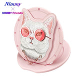 NIMMY 3D Pop Socket Aparatlı Embroidered Cat Figürlü Premium Case 2.0 for iPhone 16 Pro Max · 4