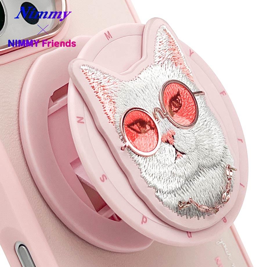NIMMY 3D Pop Socket Aparatlı Embroidered Cat Figürlü Premium Case 2.0 for iPhone 16 Pro Max · 8