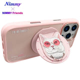 NIMMY 3D Pop Socket Aparatlı Embroidered Cat Figürlü Premium Case 2.0 for iPhone 16 Pro Max · 1